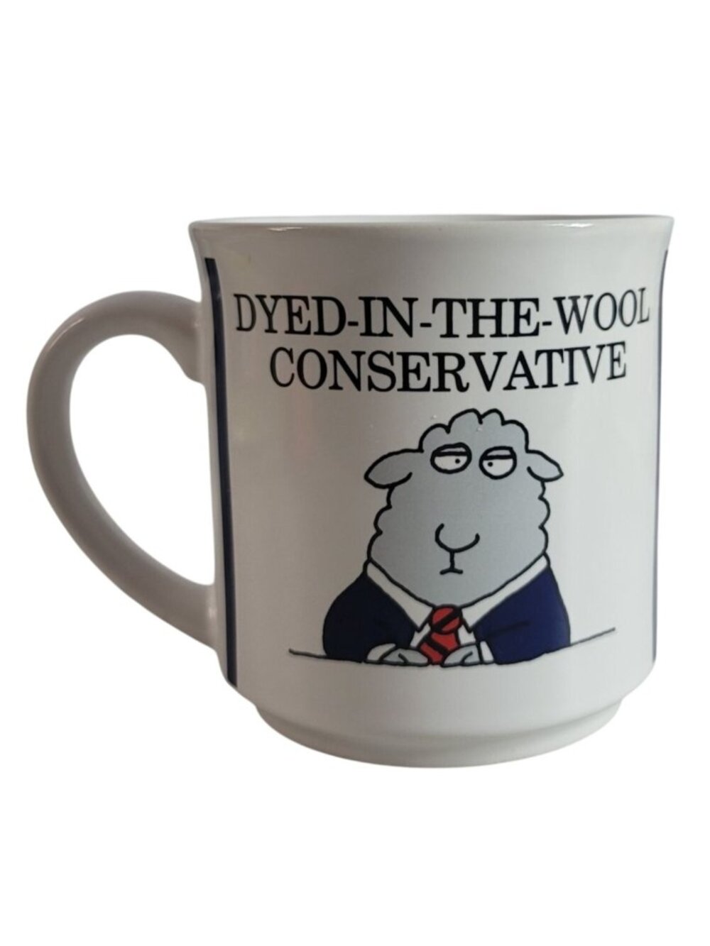 Sandra Boynton Mug Dyed-In-The-Wool Conservative Politics Funny Sheep Vintage